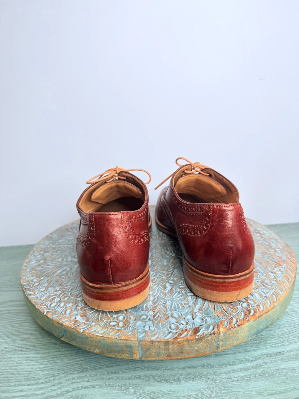Like New! Cole Haan Cambridge Wingtip Dark Brown Walnut Leather Oxfords Size 11 - Picture 14 of 14